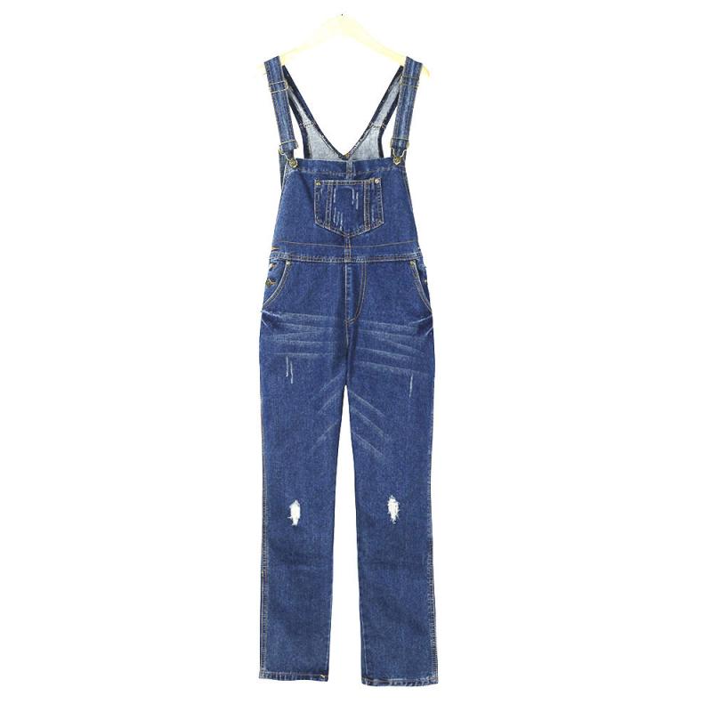 Kleider | Damen Denim Jumpsuit With Logoed and Golden Buttons Kleider Damen